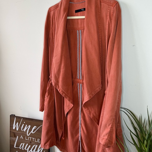 Max Jeans Spiced Coral Duster Jacket - Picture 8 of 13